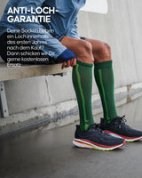 Șosete compresive sport DANISH ENDURANCE 21-26 mmHg unisex – Negru/Galben 43-47