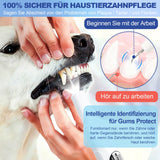Ultrasonic Pet Dental Cleaner 5 Modes Sensor USB-C IPX6 Waterproof – White
