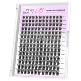 VEYESBEAUTY 5-Second Eyelash Extensions Cluster Lashes Fake Lashes – Bomb 8-16mm