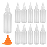 Recipiente sticle din plastic flexibil pentru sosuri și condimente 100 ml, set 12 bucăți – Transparent