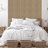 Self-Adhesive Wood Grain Wallpaper Film Non-Woven – Dark Wood 44x300cm