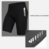 Men's Cycling Shorts 4D Padded Quick-Dry Reflective Stripes – Grey S