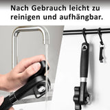Manual Can Opener Smooth-Edge Stainless Steel Handheld Screw Lid Opener – Black