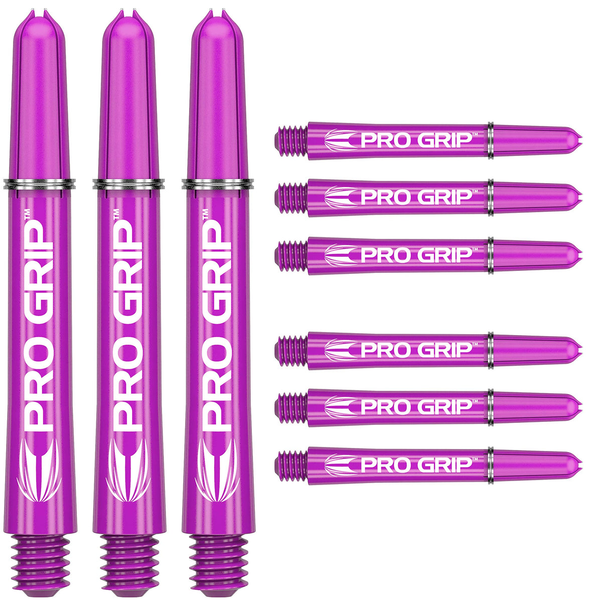 Dart Short Shaft Pro Grip Sets 9pcs – Purple