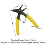 Snap Ring Pliers, Circlip Pliers, Internal and External Retaining Ring, 2 in 1 Retaining Ring Pliers, Dual-Purpose Snap Ring Pliers, For 2-24 mm Internal External Snap Rings