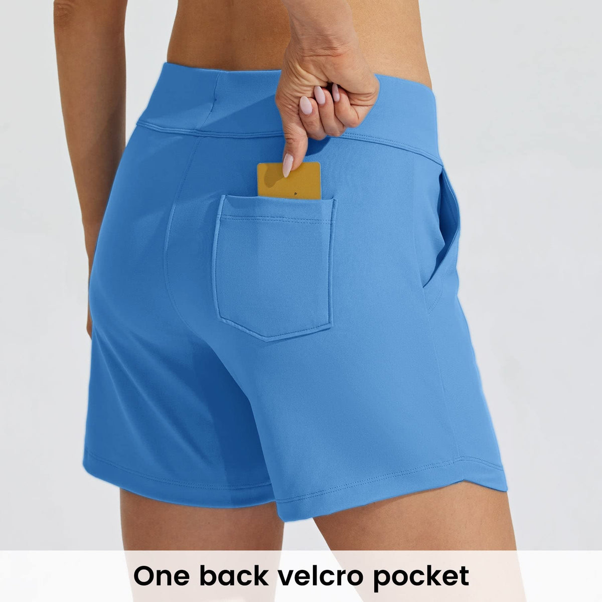 Pantaloni scurți de baie damă WILLIT cu uscare rapidă și buzunare – Bleumarin L