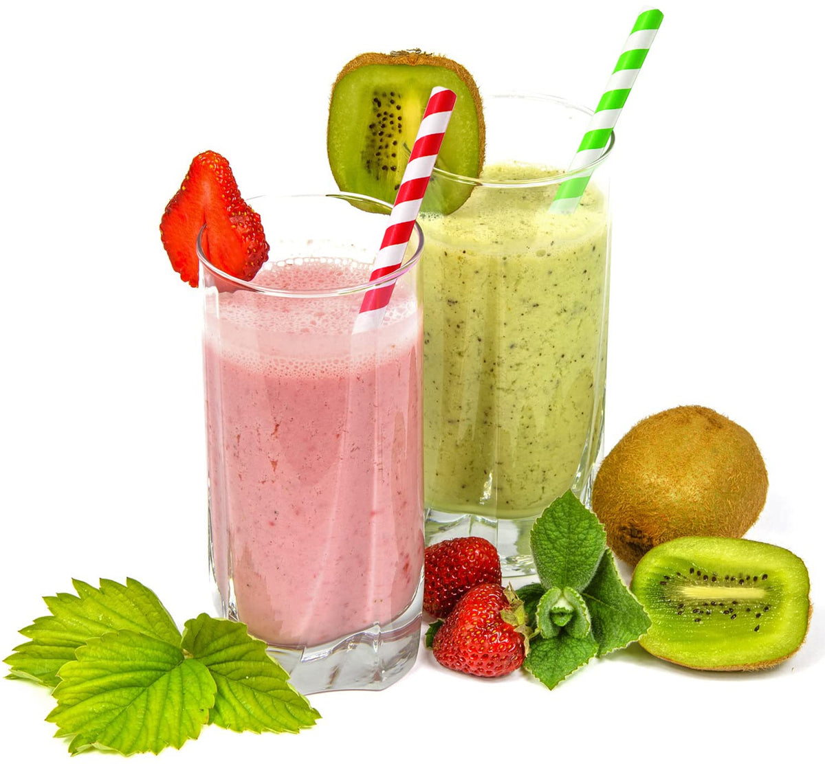 Disposable Paper Straws 9mm Thick for Smoothies 66pc – Assorted