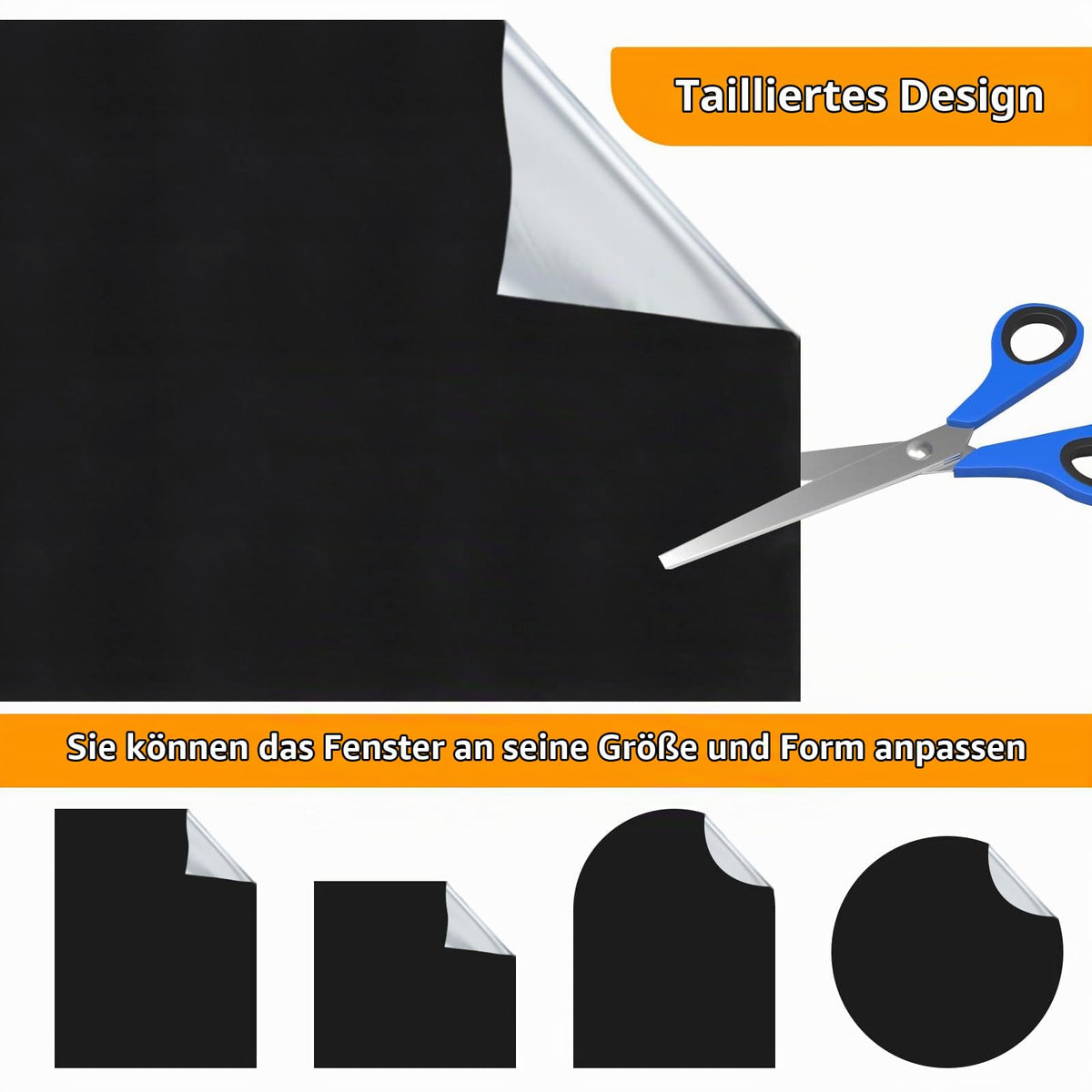 Rulou opac termoizolant portabil pentru ferestre de mansardă cu ventuze 145x100 cm – Negru