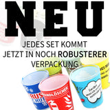 Shot Glass Set 6pc Funny Novelty Party Drinking Game – Assorted