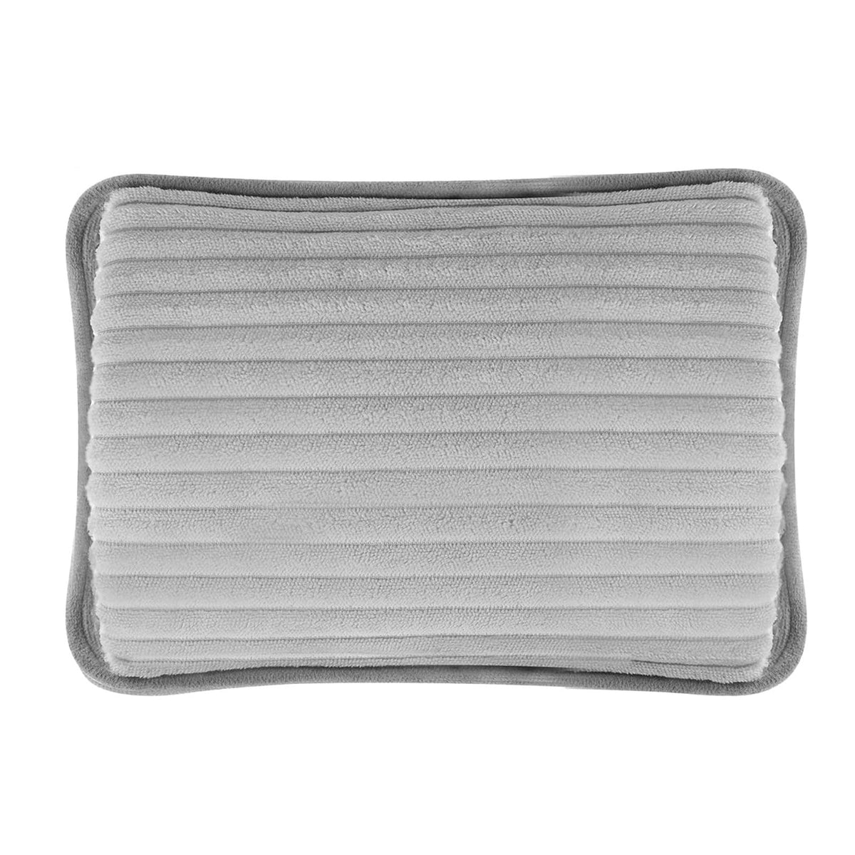 Rechargeable Electric Hot Water Bottle Velvet Soft Warmer – Grey