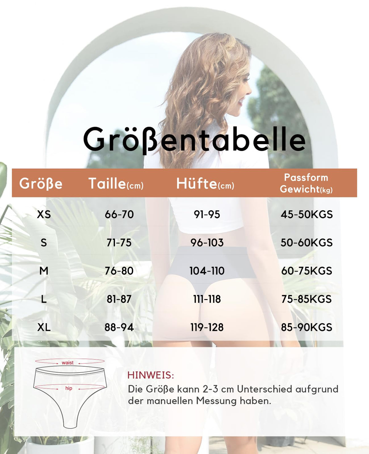 Women's High-Waisted Seamless Thongs 5-Pack Tummy Control No VPL – White XS