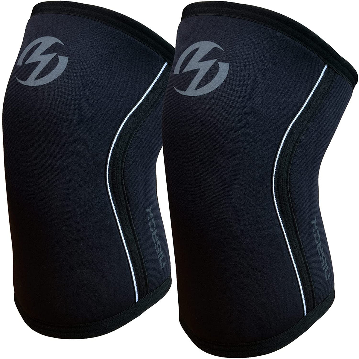 Nisrok Knee Sleeves (1 Pair), 7 mm Neoprene Compression Knee Brace, Great Support for Cross Training, Weightlifting, Powerlifting, Squats, Basketball and More