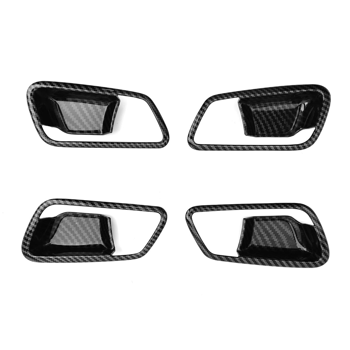Car Door Handle Bowl Cover Trim for Kia Picanto 2017-2025 4pc – Carbon Fiber