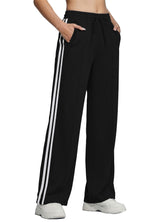 Women's Long Wide-Leg Jogging & Training Pants Leisure Sweatpants – Black L (71cm)