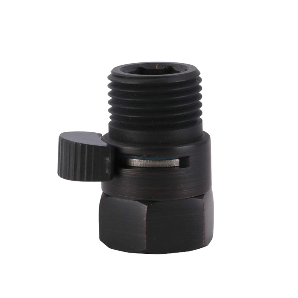 Shower Head Shut-Off Valve for Hand Shower – Black