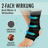 Ankle Strap Copper & Carbon Fibre Comfortable Fit for Everyday Wear