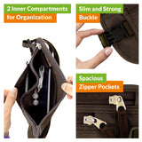 Boxiki Travel RFID Blocking Passport Holder Slim Money Belt – Brown