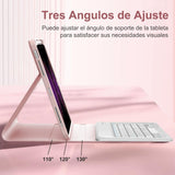 Keyboard Case for iPad Pro 12.9 / Air 13 (M4/M3/M2) – Pink