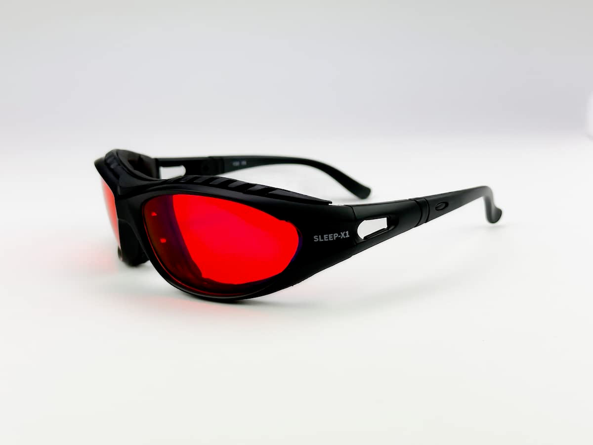SLEEP-X1 100% Red Blue Light Filter and Green Light Filter Glasses Computer Glasses PC Gaming Bluelight Filter UV Blue Light Blocking Glasses Anti Women Men (Red)