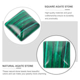 Natural Agate Square Loose Beads 10-Piece Craft Gemstone Set for Jewellery Making – 10-piece