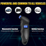 URAQT Digital Tire Pressure Gauge, Digital Tire Air Pressure Gauge Pressure Gauge with LCD Backlit Screen for Bicycle, Car, Motorcycle