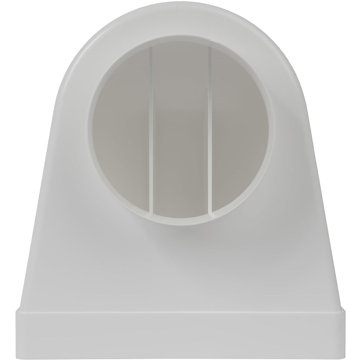 Racord cot 90 grade plat dreptunghiular 220x90 mm la țeavă rotundă Ø125 mm pentru ventilație