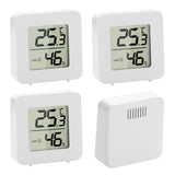 Termometre higrometre digitale de interior cu afișaj LCD, set 4 bucăți
