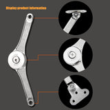 CHRI lid support hinges flap holder flap fitting flap support 2 pieces lid support hinge folding hinge for kitchen door, wardrobe opening angle 75 ° / 90 ° / 110 °