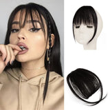 Clip-in Bangs 100% Remy Human Hair Fringe Extensions – Natural Bangs
