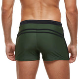 Arcweg Men's Swim Trunks Tight-Fitting Swim Shorts with Drawstring – Olive L