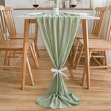 Chiffon Table Runner Wedding Fabric Decorative 70x420 cm – Green