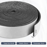Neoprene Foam Self-Adhesive Sealing Tape 25x3x5m Weatherproof Soundproof