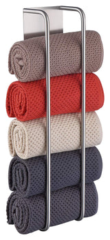 HomeHeng Guest Towel Holder Without Drilling, Brushed Nickel Towel Rack Self-Adhesive Stainless Steel SUS304 Towel Storage Bathroom Towel Holder Guest Towels 40cm, Y01-BN