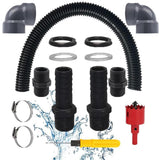 Kit racordare conectare butoaie colectare apă de ploaie cu furtun 100 cm și conectori 1 inch