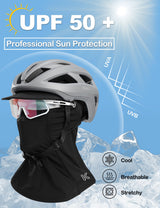 Balaclava Face Mask Breathable UV Protection Soft Skin-Friendly – Black