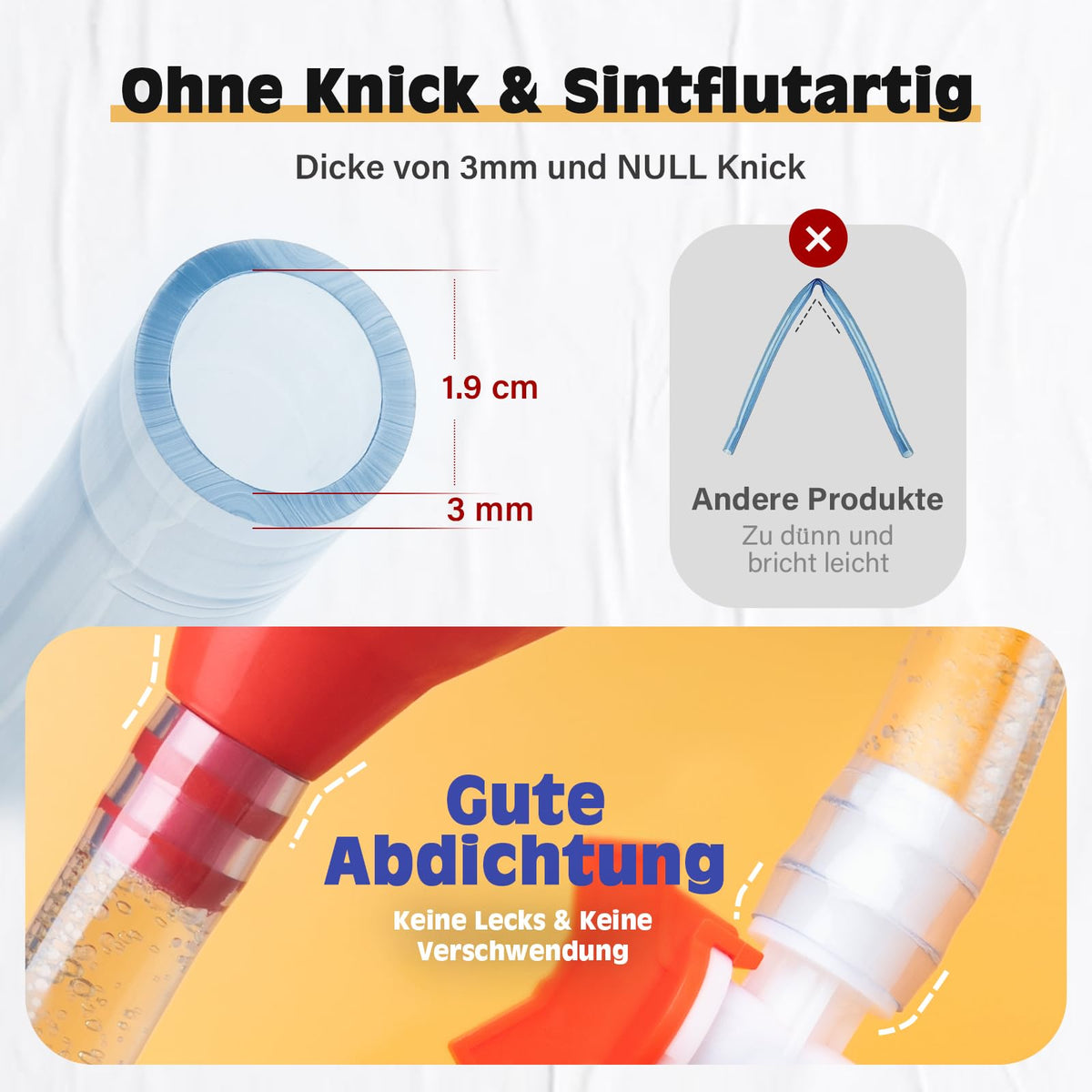 Pâlnie dublă cu furtun și robinet cu desfăcător de sticle integrat SMOQIO