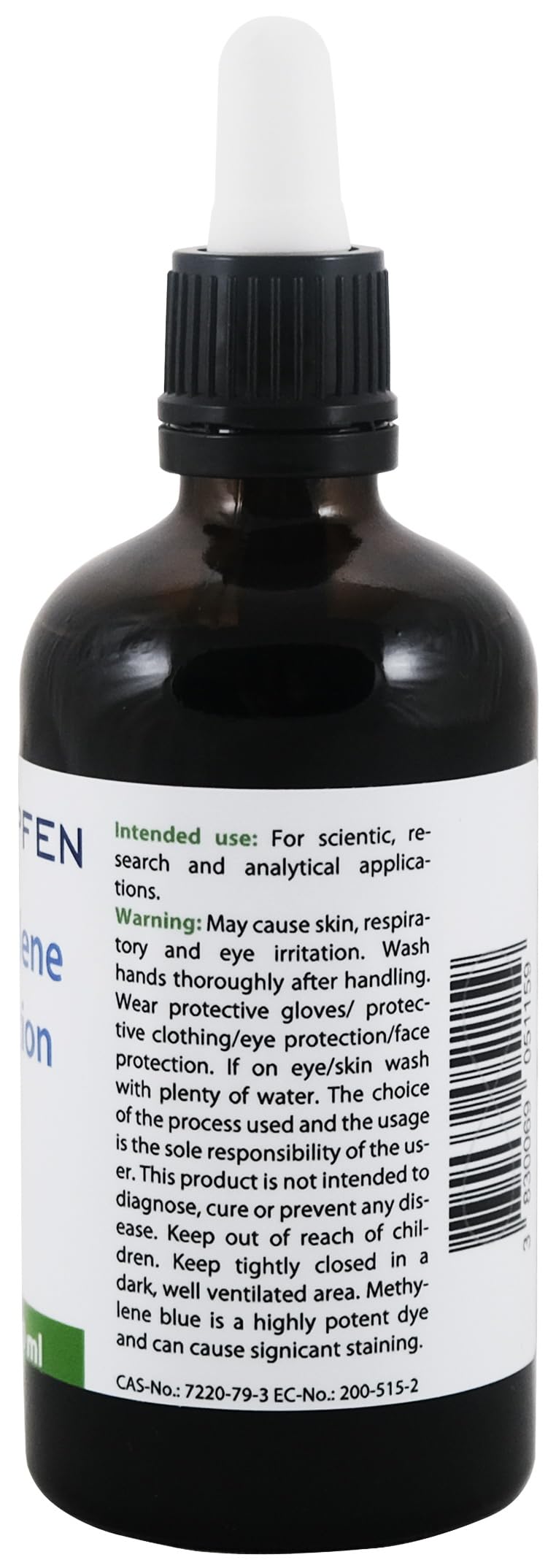 1% Methylene Blue Solution - 100ml | Pharmaceutical Grade Ingredients - Third Party Tested | Methylene Blue | Liquid | Drops | Heiltropfen®