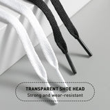 Flat Shoelaces for Air Force 1 Cotton with Lace Hangers – alb 45"/115cm