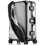 Transparent Elastic PVC Luggage Cover Waterproof Suitcase Protector – Black 20in