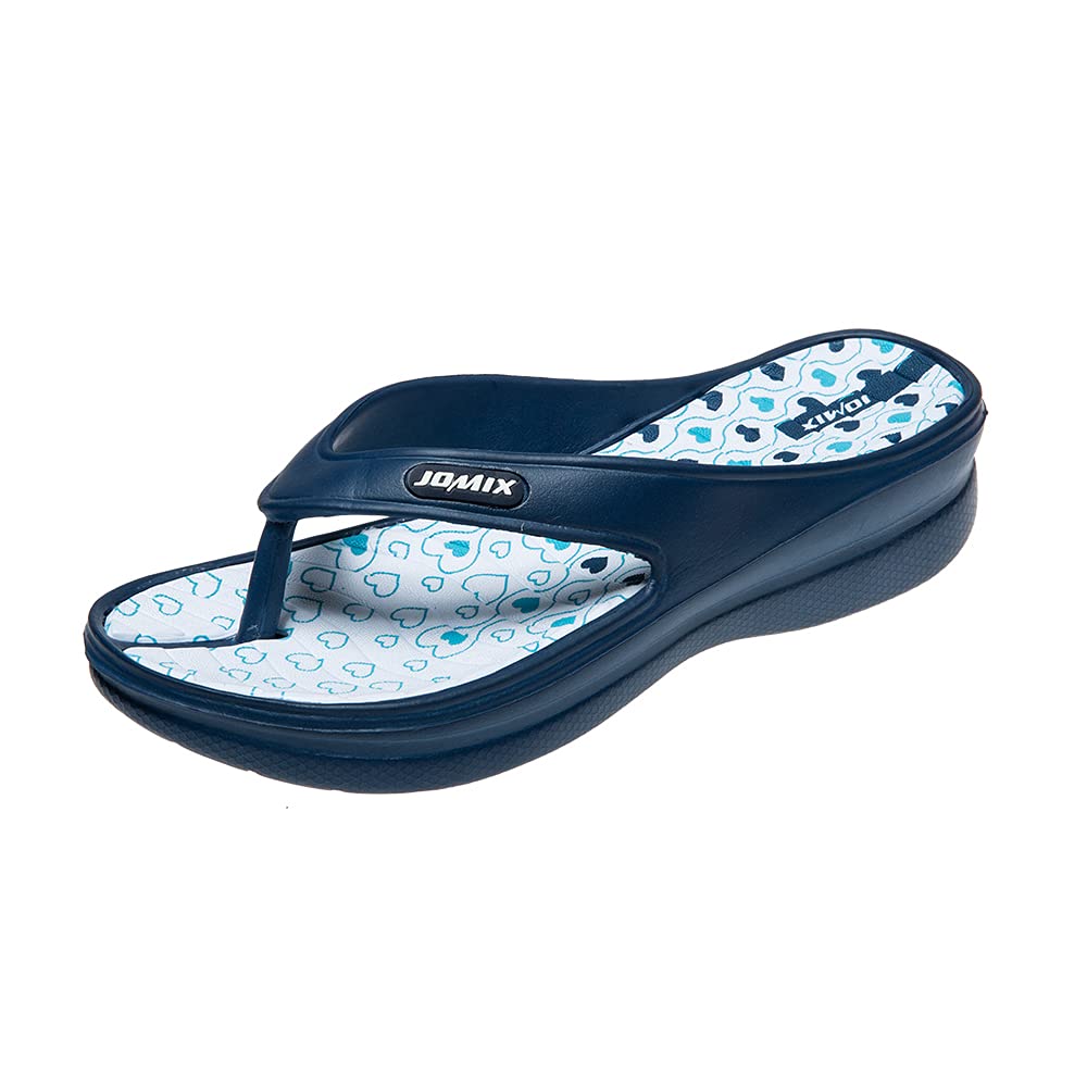 Women's Flip Flops Thong Non-Slip Comfort Beach Pool Platform – Navy EU 39
