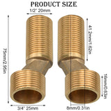 Racord excentric S din alamă pentru baterie cadă/duș 3/4 la 1/2 inch lungime 75 mm
