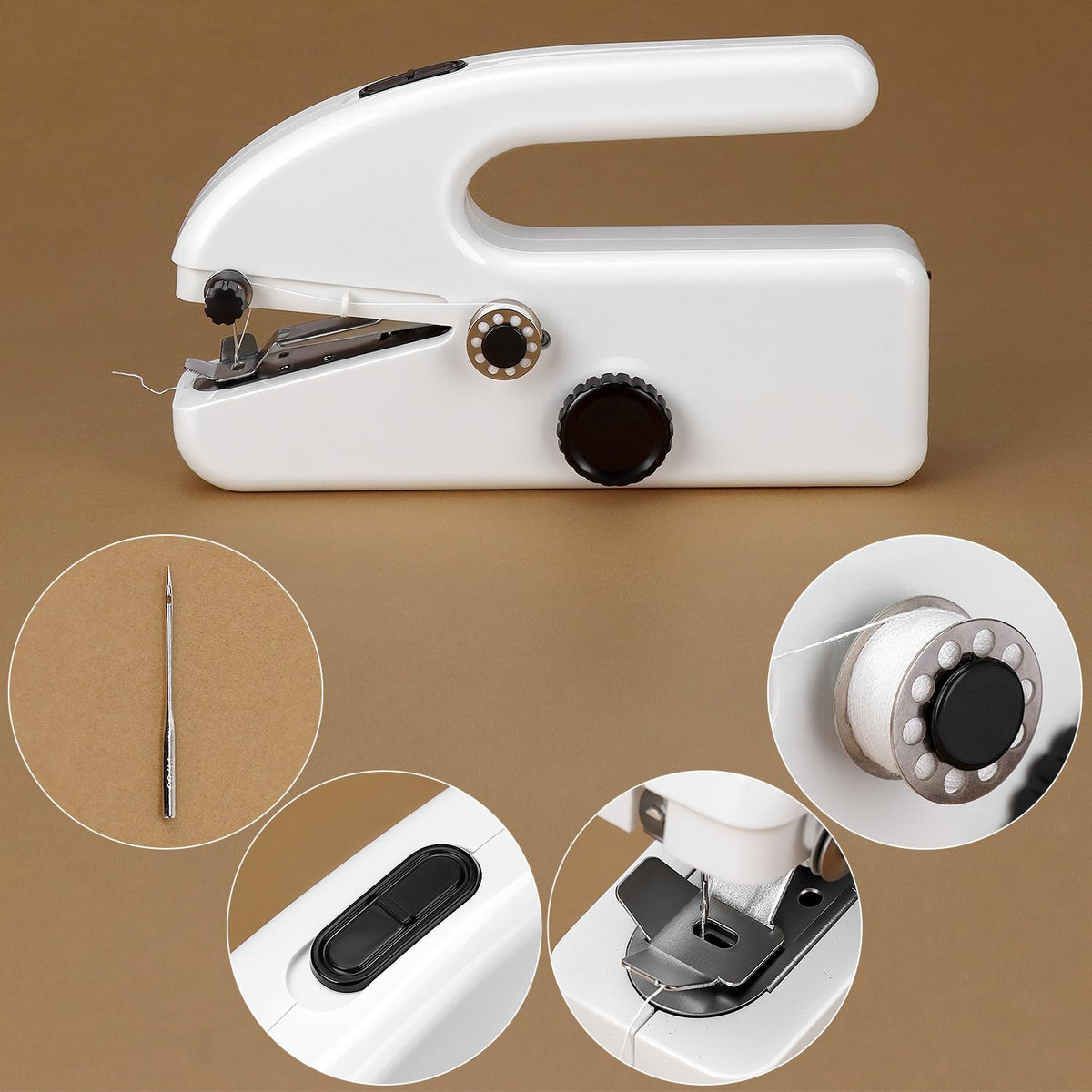 Portable Mini Electric Handheld Sewing Machine with Accessories – For Beginners