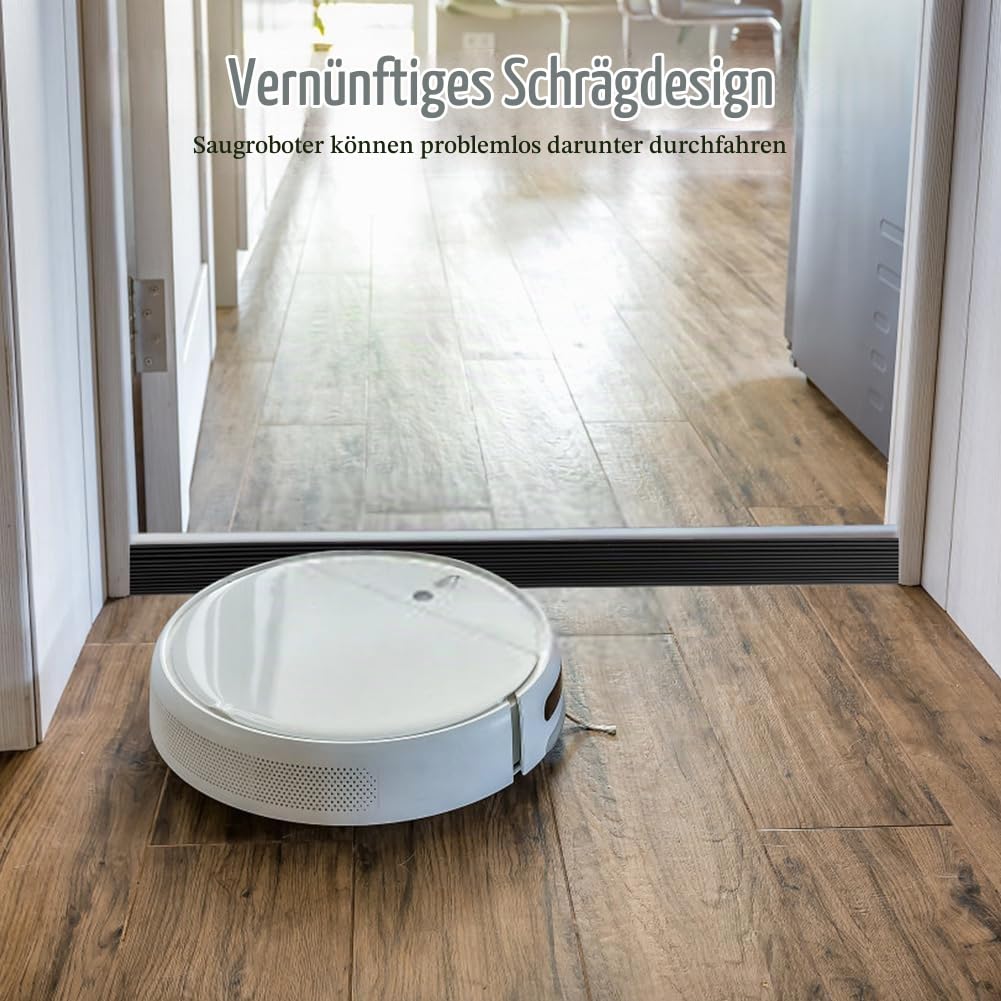 Threshold Ramp Universal for Robot Vacuums & Wheelchair Access – Black 68x5cm