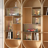 Casetă vitrină din acrilic transparent antipraf cu bază neagră 25 x 15 x 15 cm