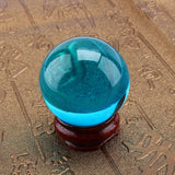 Royal Blue Quartz Crystal Ball 40mm Healing Sphere with Stand – Royal Blue