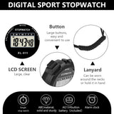 Vicloon Digital Stopwatch Timer with Alarm and Calendar – Black