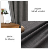 Ready-Made Eyelet Curtains 140x175cm Pair Modern – Anthracite Grey