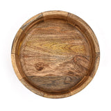 Mango Wood Serving Bowl Sleek Black Finish – 25.4x7.62cm