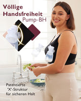 Sutien pentru alăptare și pompare hands-free fără armătură Momcozy – Negru