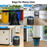 Saci menajeri rezistenți cu șnur 50L rezistenți la rupere, set 100 bucăți – 60x80 cm